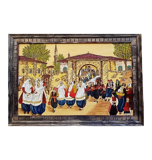 Pikturë druri (Dasma shkodrane)