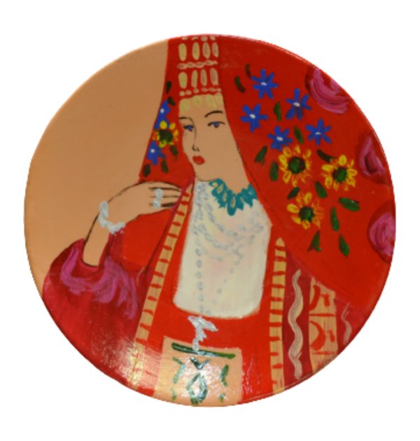 Pjatë qeramike (Gruaja Mirditore)