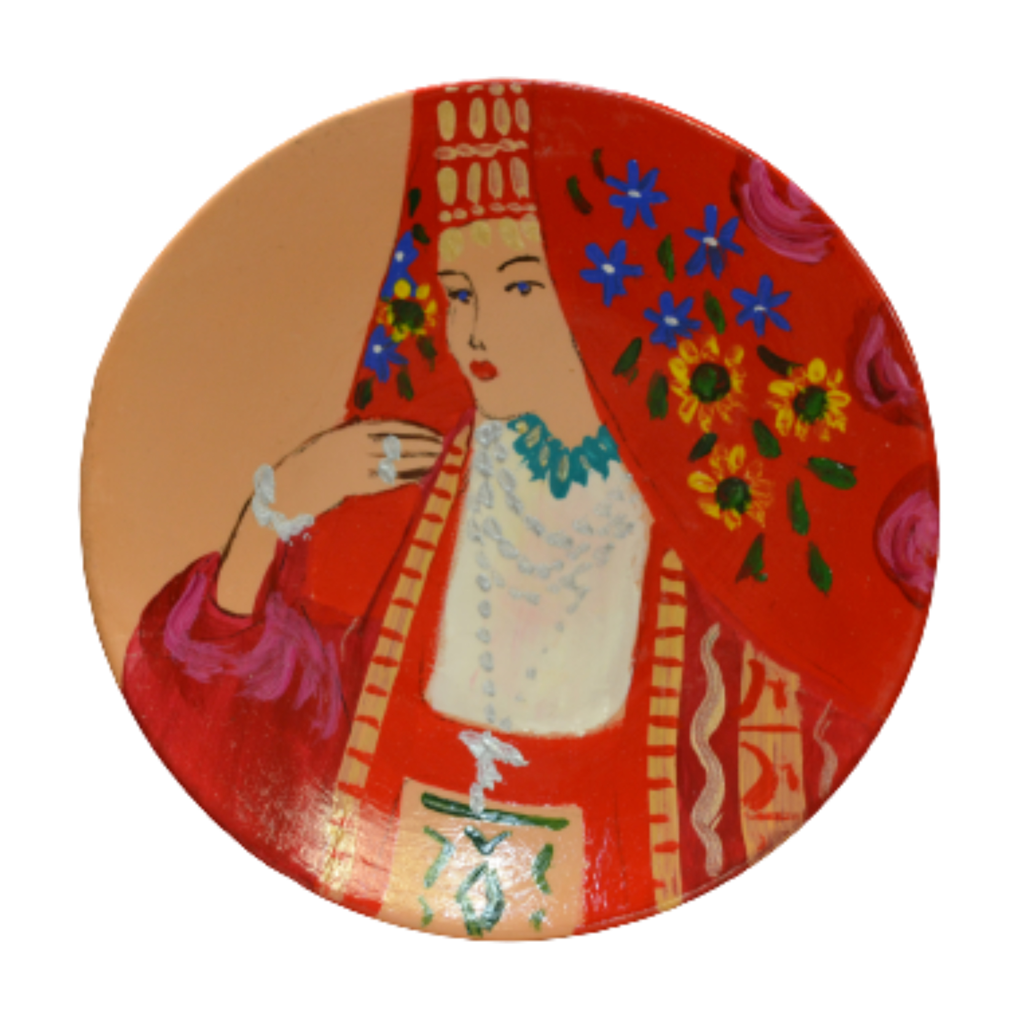 Pjatë qeramike (Gruaja Mirditore)