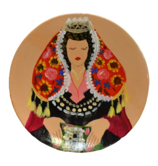 Pjatë qeramike (Vajza me Xhubletë)