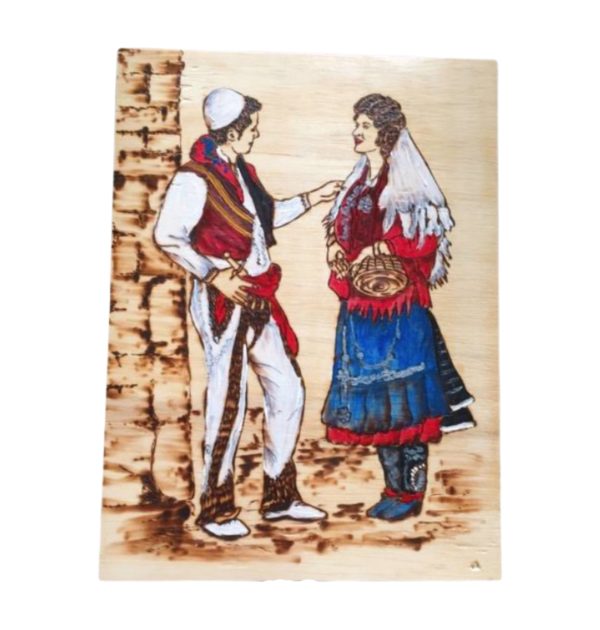 Wood painting (Northern clothing)