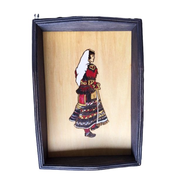 Wooden Tray (Girl with Jubleta)