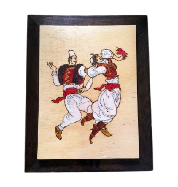 Wood painting (Central Albania clothing)