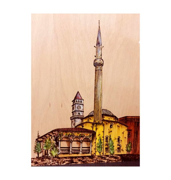 Wooden painting (City of Tirana)