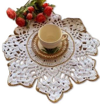 Dekor i punuar me grep ( Çentro set 6 copë)